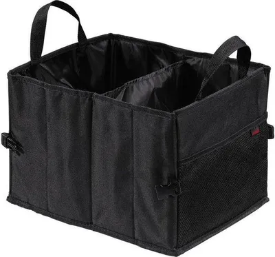 Produktbild von Famanu Kofferraumtas Organizer - klein, schwarz, mit Klettverschluss - 37 x 29 x 25 cm