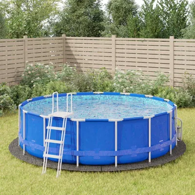 Produktbild von Bodenplane für Pools in Hellgrau aus Polyester-Geotextil, 458 cm