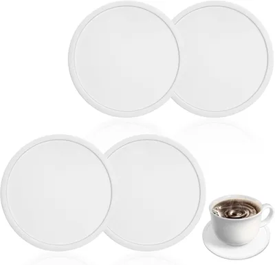 Imagen del producto de Juego de protectores para muebles, de 4 piezas, redondos, de silicona, antideslizantes y aislantes
