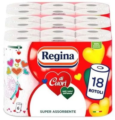 Produktbild von Famanu Küchenpapier 2-lagig mit hohem Absorptionsvermögen - 18 Rollen mit 50 Blättern