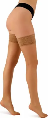 Immagine prodotto di Aurellie Eleganza senza tempo: calze autoreggenti calze autoreggenti 20 denari naturale XS/S