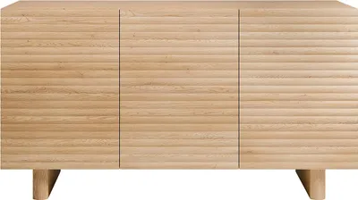 Produktbild von Sideboard mit 3 Türen - MDF - Holzfarben - LUDIMA