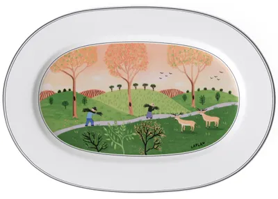 Imagen del producto de Diseño Naif. Placa ovalada. Dimensiones: 342 x 135 x 18 mm. Marca: Villeroy & Boch. Número de artículo: 1023372910. Código EAN: 5450102033430