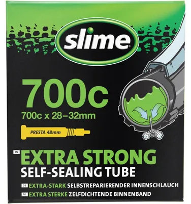 Productafbeelding van Slime zelfdichtende anti-lek binnenband 28 Inch SV Sclaverand / Presta / Frans 48 mm ventiel.