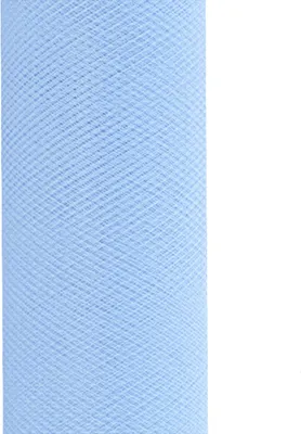 Produktbild von 9m Rolle Tüll 30cm, Farbauswahl:hellblau 311 / babyblau / zartblau