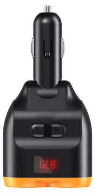 Produktbild von MODFU KFZ-Adapter, PD30W 5-in-1 Auto Ladegerät mit Digitalanzeige, Schnellladung, 2x USB, 1x USB-C, 2x Zigarettenanzünder, Kompatibel mit Smartphones & Tablets