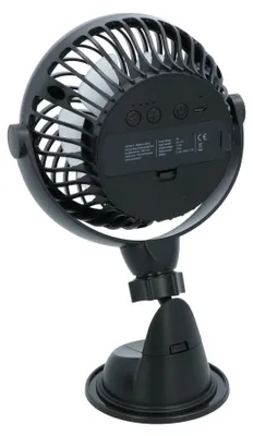 Produktbild von Carpoint Ventilator USB Aufladbar Saugnapf Befestigung Ø12cm 5V