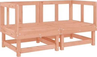 Image de vidaXL Canapé d'angle de jardin 2 pcs. Bois massif Douglas