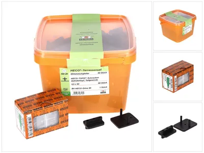 Produktbild von Heco Terrassengleiterset 80 x Mittelstück