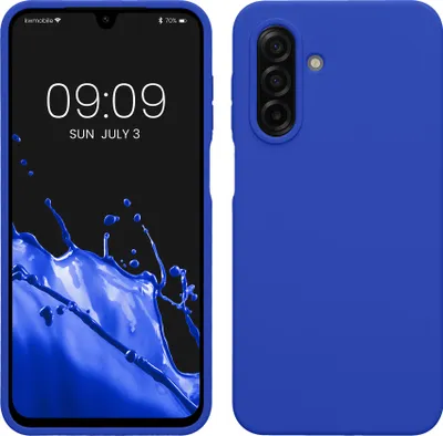 Produktbild von kwmobile Handyhülle für Samsung Galaxy A17 4G / 5G Hülle - Case Silikon - Kabelloses Laden - Schutzhülle Cover in Baltik Blau