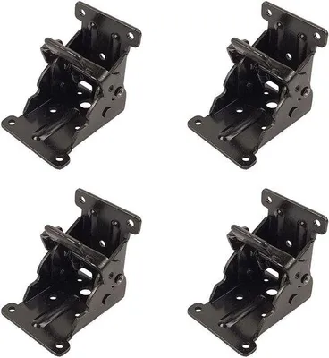 Produktbild von Scharnier für Türen mit Selbstschloss - 4 Stück - Lock Extension Support - Türen Scharnier mit Schrauben - Schrank Schublade Scharnieren - Vollständige Überlappung Mute Schrank Scharnieren - für Tisch Bett - Möbelzubehör