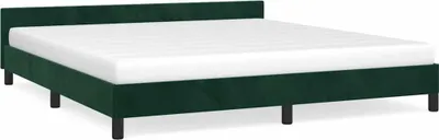 Obrázok produktu pre vidaXL Rám postele bez matraca tmavozelený 160x200 cm zamat