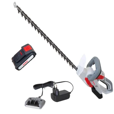 Produktbild von IKRA Akku Heckenschere IAHS 20-1| 20V | 54 cm Schnittlänge | 18 mm Schnittstärke | lasergeschliffene Messer | inkl. Akku 2,0Ah & Ladegerät
