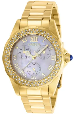 Immagine prodotto di Invicta Angel 28438 Orologio da donna - Movimento al quarzo - Acciaio inossidabile con quadrante bianco - 38 mm