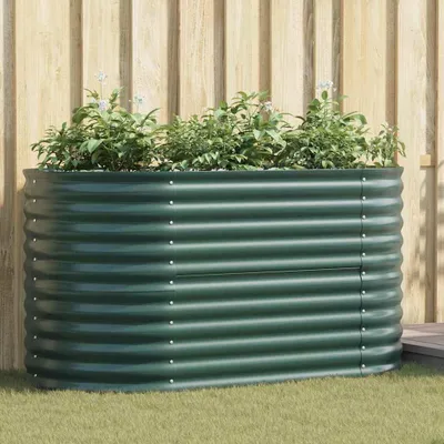 Image de Maison Exclusive - Potager surélevé vert 160 x 80 x 81 cm en acier