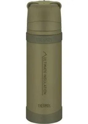 Image de Thermos Mountain 500 ml, bouteille isotherme vert kaki