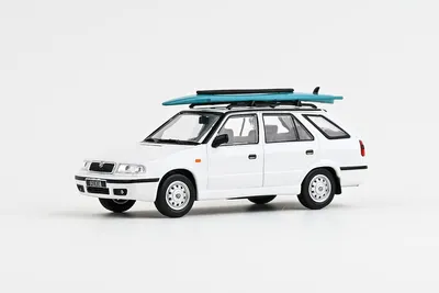 Obrázok produktu pre Škoda Felicia FL Combi (1998) Biela Candy – s doplnkami – ABREX 1:43
