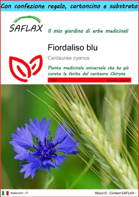 Immagine prodotto di SAFLAX Set regalo - Fiordaliso blu - 27000 semi - Centaurea