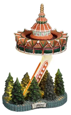 Produktbild von Batteriebetriebene Pagode, 18,5 x 5,5 x 14 cm. Efteling Weihnachtsdekoration. Efteling, Luville