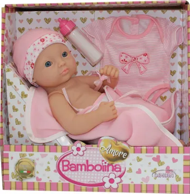 Image de Poupée "Newborn" Amore avec accessoires - 34 cm