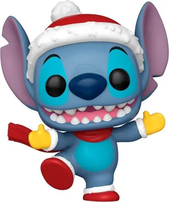 Obrázok produktu pre Plyšová hračka Disney Stitch s klobúkom Santa, veľkosť 12 palcov