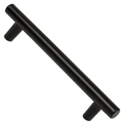 Productafbeelding van Roestvrijstalen meugelkruk, zwarte matte afwerking, afstand tussen de bevestigingsgaten 160 mm, set van 24 stuks