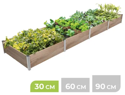 Produktbild von BioGreen 4m² Hochbeet ErnteMAXX in Rechteckform erhältlich in 3 Höhen