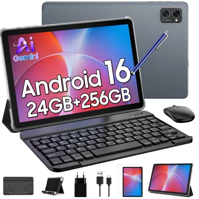 Produktbild von Android 16 Tablet mit Tastatur und Stift 24 GB+256 GB 2 TB TF
