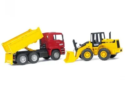 Produktbild von bruder Profi-Serie MAN TGA Kipplastwagen mit Gelenkradlader FR 130