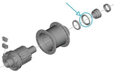 Image de Joint d'étanchéité SHIMANO DH-UR708-3D - 708-3.