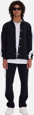 Produktbild von Jogginganzug Set Stripe mit Streifen Jacke Hose S Schwarz