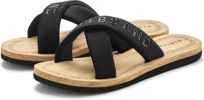 Produktbild von Elbsand Badepantolette Badeschuhe, Badeschlappe, Sommerschuhe, Pantolette,Badelatsche schwarz Größe 39