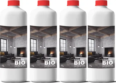 Obrázok produktu pre 4x1 liter Bioetanol Premium 100% na lieh do krbu 4L