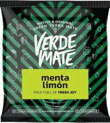 Immagine prodotto di Verde Mate - Campione di tè mate Menta Limon 50 g - Foglie di 5 mm di spessore - Essiccate all'aria, senza fumo, rinfrescanti, delicate - Limone - Yerba mate del Brasile