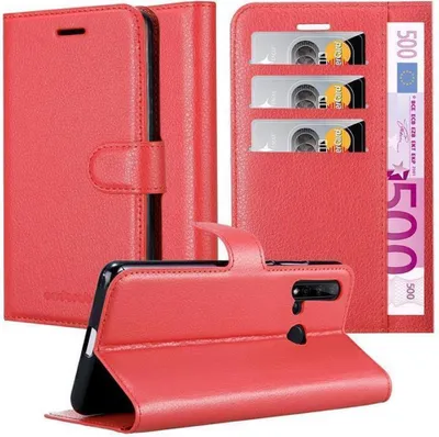 Obrázek produktu pro Cadorabo Case for Huawei NOVA 5i / P20 LITE 2019 Protective Case in Red Obal na mobilní telefon s magnetickým zavíráním