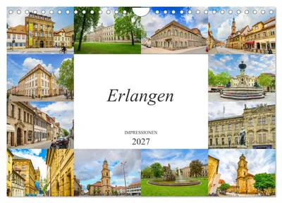Produktbild von Erlangen Impressionen (Wandkalender 2027 DIN A4 quer), CALVENDO Monatskalender