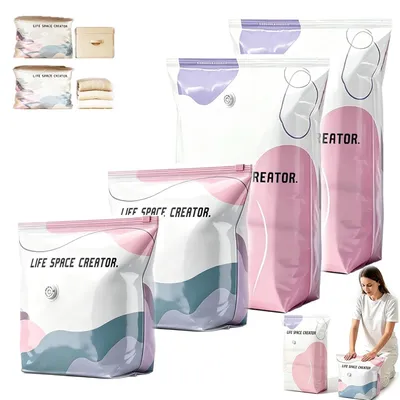 Imagen del producto de Omgoods - Bolsas de vacío reutilizables para ropa, juego de 4 unidades