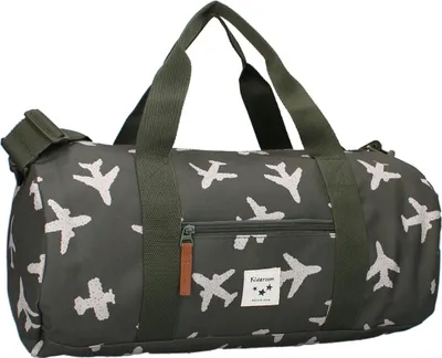 Produktbild von Kidzroom Sporttasche für Kinder – Robuste Tasche mit Flugzeug-Print