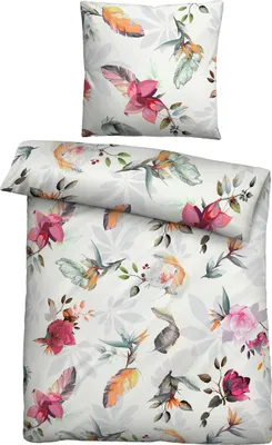 Produktbild von biberna Lyocell Bettwäsche 0474497 FRÜHLING color: natur, size: 1x 155x220 cm + 1x 80x80 cm