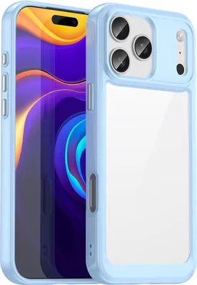Image de Étui pour Apple iPhone 17 Pro Max - Coque arrière Phonesta Acrylic Hybrid - Bleu