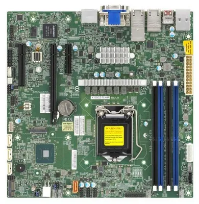 Obrázok produktu pre Supermicro Server MB LGA1200/mATX/2x10Gbs X12SCZ-TLN4F bulk - Mainboard - Intel Sockel 1200 (Core i)