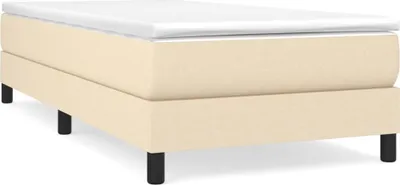 Produktbild von vidaXL Boxspringbettgestell Creme 90x200 cm Stoff