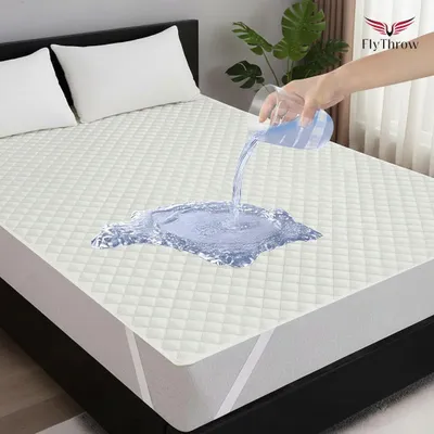 Produktbild von Wasserdichter Matratzenschoner 160*200cm mit 4 elastischen Ecken- Atmungsaktive Nässeschutz Matratzenschutz Inkontinenzunterlage Waschbar