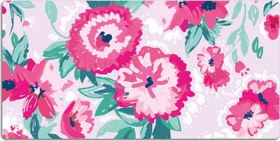 Produktbild von Schreibtischmatte Tischunterlage 90x45 cm Mauspad - Blumen