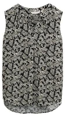 Immagine prodotto di Camicia da donna TOM TAILOR, motivo "Champagne Palm" nero, taglia 36