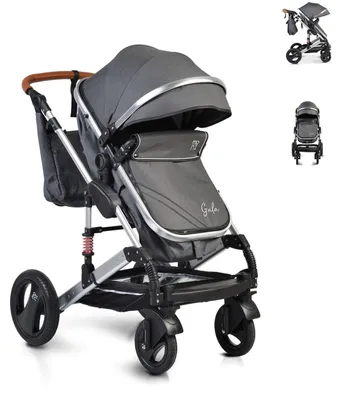 Obrázok produktu pre Kočík Moni Gala carrycot športová sedačka konvertibilná prebaľovacia taška obojstranná sedačka čierna