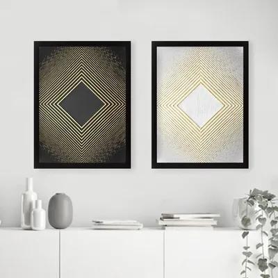 Produktbild von Wallity, SET_033- LUL1129, Bunt, Leinwandbilder, 34 x 44 cm, 100% MDF (Dicke: 2 cm)