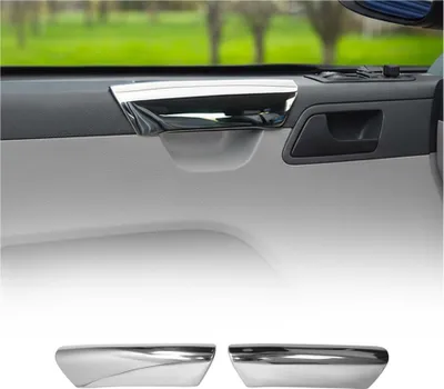 Image de Couverture de poignée de porte intérieures pour VW T5 2003-2015 Inox Chromé