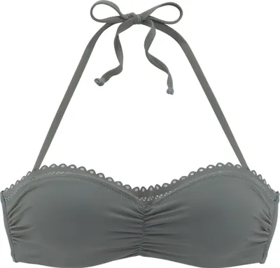 Produktbild von s.Oliver Bügel-Bandeau-Bikini-Top Aiko oliv Größe 40 Cup E
