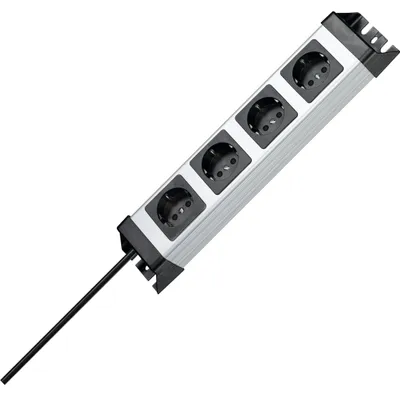 Image de KOPP bloc multiprise POWERversal, 4x, argent/noir